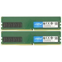 Crucial Kit 32GB (2x 16GB) 2666MHz DDR4 Udimm 1Rx8 Desktop Memory CT16G4DFS8266 - £56.44 GBP