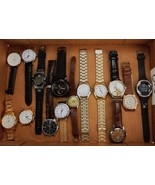 Lot of 15 Men&#39;s Watches, Digital/Analog/Quartz, Untested ~ For Parts or ... - $48.95