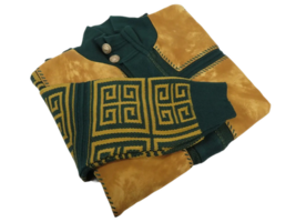 Men's Fancy European Sweater Jacket By Silversilk Fashionable 11012 Green image 3
