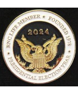 Trump RNC Republican National Committee Pin Life Membership 2024 1&quot; Dia - $12.73
