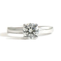 Authenticity Guarantee 
Round Solitaire Diamond Engagement Ring 18K White Gol... - £1,765.38 GBP