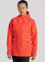 CRAGHOPPERS Women’s Waterproof Orange Caldbeck Jacket UK 8 (bp30.1) - £46.09 GBP