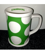 Starbucks Green and Ivory Textured Golf Ball Large 16 oz Coffee Mug 2006 - £11.18 GBP