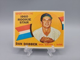 Dan Dobbek 1960 Topps #123 Rookie Star  Washington Senators Baseball Card - £2.17 GBP