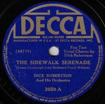 Dick Robertson Orch 78 The Sidewalk Serenade / The Wise Old Owl E- SH2G - £5.42 GBP