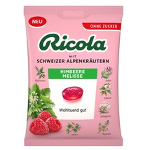 Ricola RASPBERRY MELISSA lozenges SUGAR FREE -75g-Made in Germany-FREE S... - €8,48 EUR