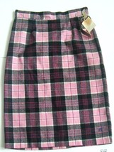 Vintage NWT 1950/60s Skrambles Plaid Pencil Skirt Size 16 - £23.97 GBP