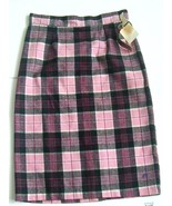 Vintage NWT 1950/60s Skrambles Plaid Pencil Skirt Size 16 - £21.88 GBP