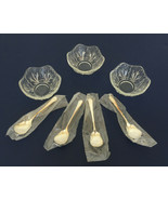 Vintage ice cream dishes Dunkirk glass dishes Oneida glass serving bowls  - $369.01 MXN