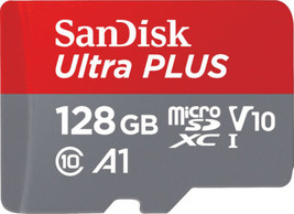 NEW SanDisk SDSQUB3-128G-AN6TN Ultra PLUS 128GB microSDXC UHS-I Memory Card - £20.66 GBP