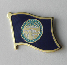 Nebraska Us State Single Flag Lapel Pin Badge 7/8 Inch - £4.19 GBP