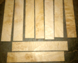 (10) THIN, KILN DRIED, SANDED FIGURED BURL WESTERN HARD MAPLE 12&quot; X 2&quot; X... - $29.65