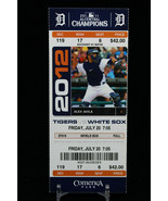 Detroit Tigers vs Chicago White Sox MLB Ticket w Stub 07/20/2012 Alex Avila - £9.08 GBP