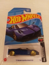Hot Wheels 2023 #013 Dark Blue 17 Pagani Huayra Roadster HW Roadsters 02/10 MOC - £9.43 GBP