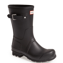 HUNTER Men&#39;s Original Short Waterproof Rain Boot, Rubber Black, Size 10, NWT - £85.96 GBP