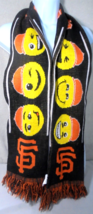 San Francisco Giants Scarf Forever Collectibles Orange Black Face Acryli... - $8.08
