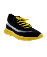 French Connection Men Athletic Sneakers Eliott Size US 13 Black Yellow - £34.95 GBP