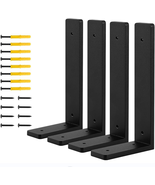 Heavy-Duty L Shelf Brackets, Max Load 88Lbs, Pack of 4 (8"x4") - $774.20 MXN