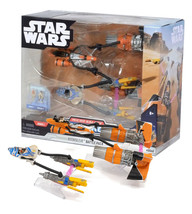 Star Wars Micro Galaxy Squadron Boonta Eve Battle Pack Podracers &amp; Flight Stands - £14.02 GBP