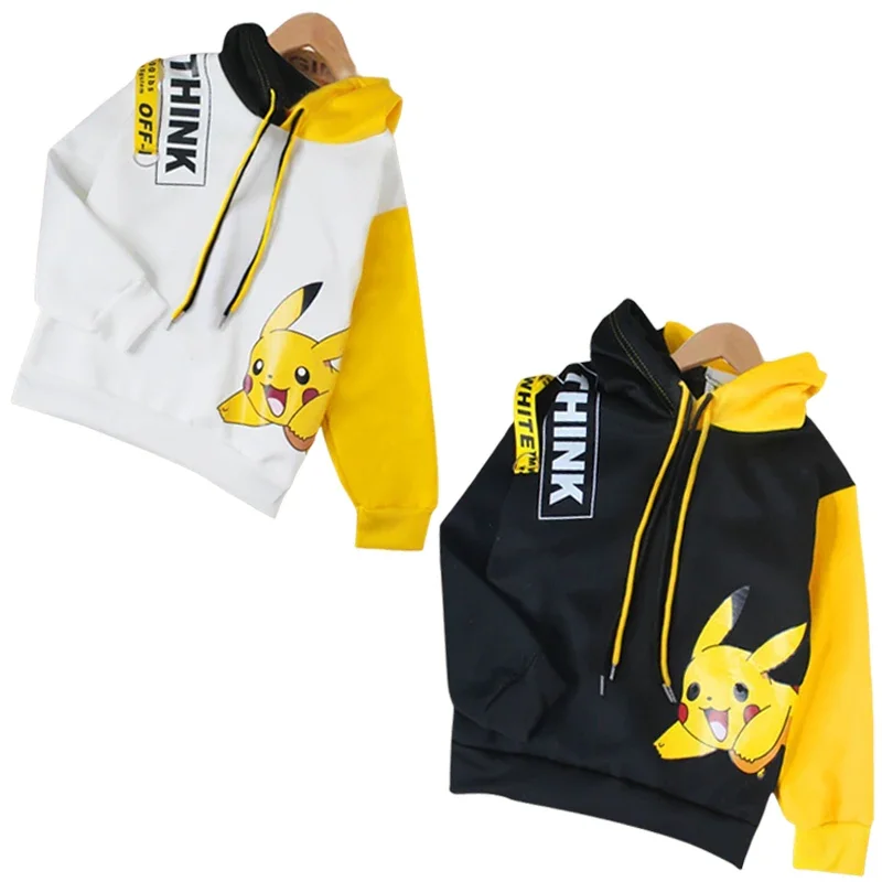 Pokemon Anime Figures Pikachu Cartoon Cute Children Spring Autumn Clothing - £15.61 GBP