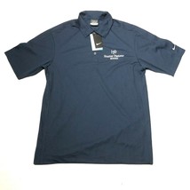 NEW Nike Golf Dri-Fit Polo Shirt Mens S Navy Blue Collared Hunter Pasteur Homes - £14.78 GBP