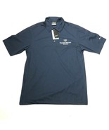 NEW Nike Golf Dri-Fit Polo Shirt Mens S Navy Blue Collared Hunter Pasteu... - £14.93 GBP