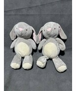 2 Kellytoy 2017 Bunny Baby Rattle Rattler Plush Nursery Stuffed Animal G... - $13.33 CAD