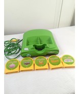 LeapFrog Click Start My First Computer Console green w/ 5 games cartridg... - $31.00