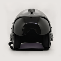 Top Gun Plain Grey Flight Helmet Movie Prop Pilot Naval Aviator Usn Navy - £455.63 GBP