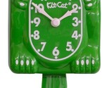 Kit-Cat Klock Green Hot Pink Bow Tie and Green Tail Clock - $89.95