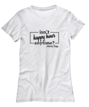 Johnny Depp TShirt Isnt Happy Hour Anytime White-W-Tee  - £18.34 GBP