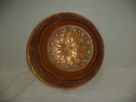 Indiana Glass Tiara Exclusives Amber Sandwich Pattern Bowls - £31.47 GBP