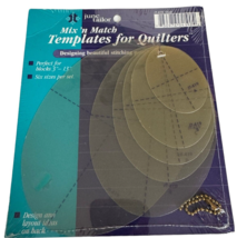 June Tailor Mix N Match Templates for Quilters Quilting Oval Design Quilt Tool - £7.96 GBP