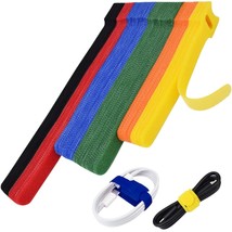 80Pcs Cable Ties Reusable Multicolor, Wire Ties, Cord Ties Reusable For Electron - £11.79 GBP
