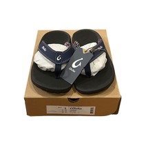 Olukai Ohana Navy/Onyx Comfort Flip Flop Men&#39;s US Size 9 New with Box - $64.99