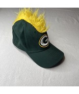 Green Bay Packers Mohawk Hat NFL Apparel Tag Fitted Elastic ￼ - £18.43 GBP