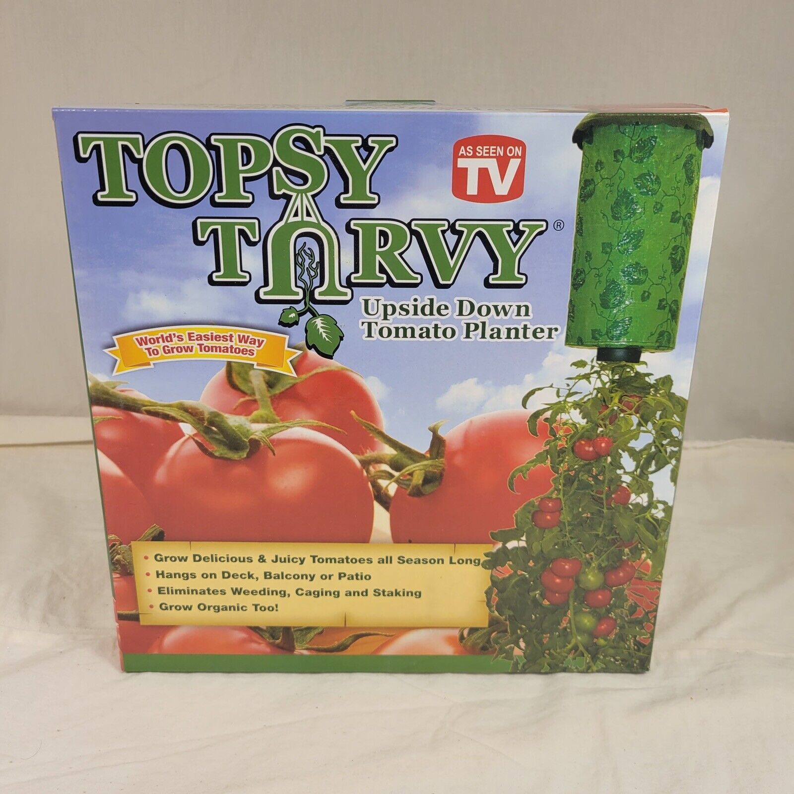 Topsy Turvy The Original Patented Upside Down Tomato And Herb Planter - $18.57