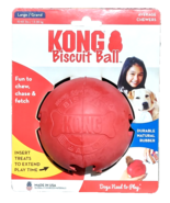KONG Biscuit Ball Durable Rubber, Treat Dispensing Toy for Large Dogs - $23.33 CAD