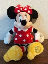 Disney Store Exclusive Clubhouse Minnie Mouse Plush Red Polka Dot Dress - £10.26 GBP