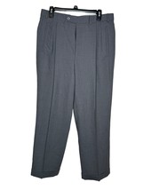 Samuelsohn Men Dress Pants Natural Stretch Lined Pleated Cuffed Hi-Rise ... - £27.58 GBP