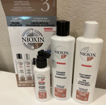 Nioxin System 3 Kit - Shampoo 10.1 oz Conditioner 10.1 oz Treatment 3.38 oz - £23.74 GBP