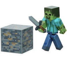 minecraft overworld Zombie figure &amp; accessories pack (fb) O23 - £55.40 GBP