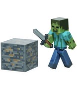 minecraft overworld Zombie figure &amp; accessories pack (fb) O23 - £55.38 GBP