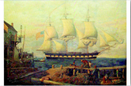 Postcard  Sailing Ship Getting Underway Frederick J. Waugh Oil  Canvas  6 x  4&quot; - £5.40 GBP