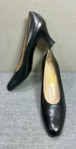 Salvatore Ferragamo Black Leather Slip On Pumps Shoes Size 9 AAAA Made i... - $49.49