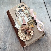 Romantic vintage junk journal Garden woman journal for sale Love family story - £399.67 GBP