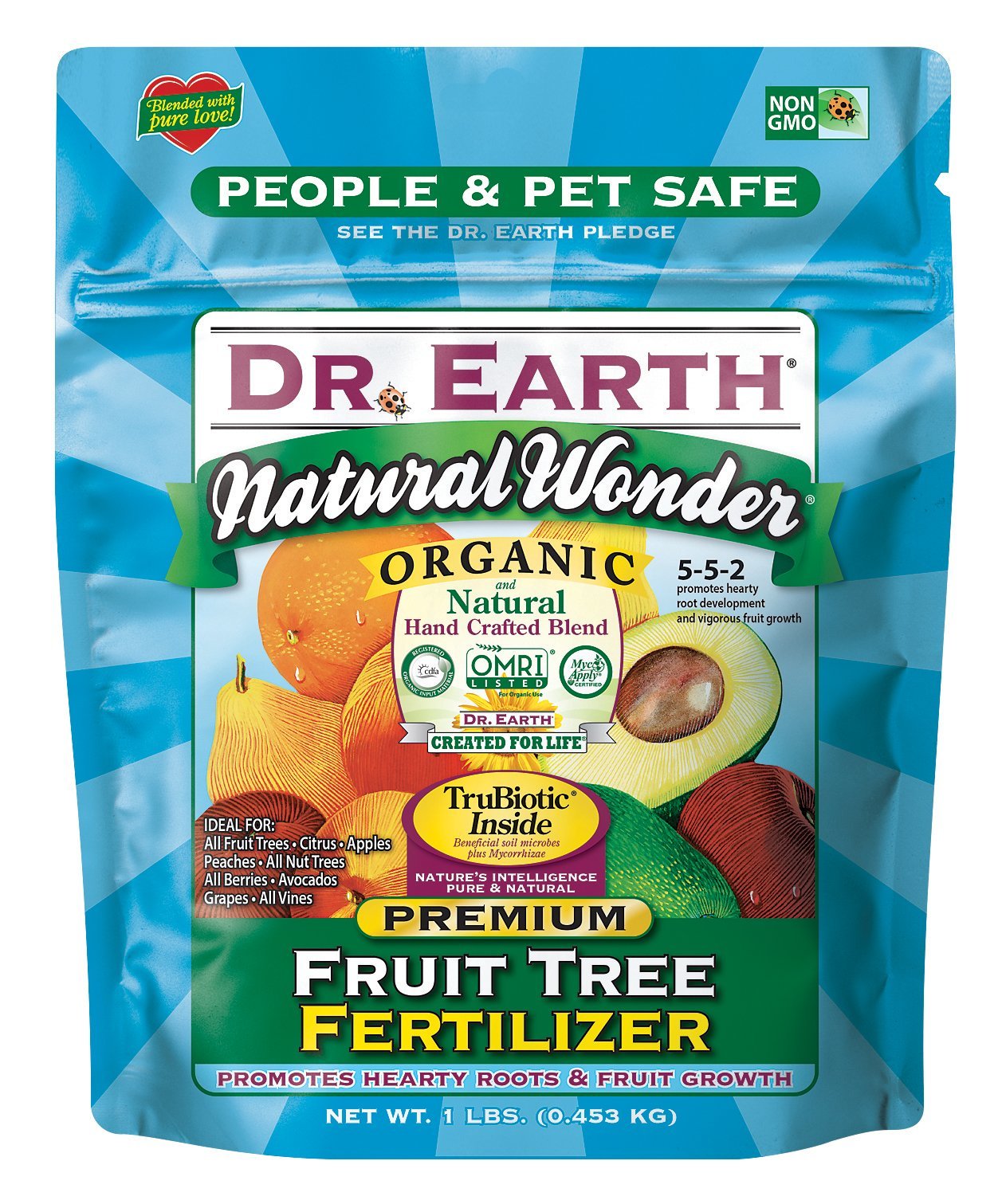 Dr. Earth 70656 1 lb 5-5-2 MINIS Natural Wonder Fruit Tree Fertilizer - $19.95