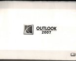 2007 Saturn Outlook Owners Manual [Paperback] Saturn - £37.67 GBP
