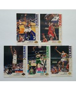 1994-95 All NBA Team Upper Deck Basketball Insert card lot 5 in NM Condi... - $6.80 CAD