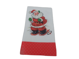 New 4 Christmas Vintage Skiing Santa Claus Paper Guest Towels 3 Ply Napkins - £3.97 GBP